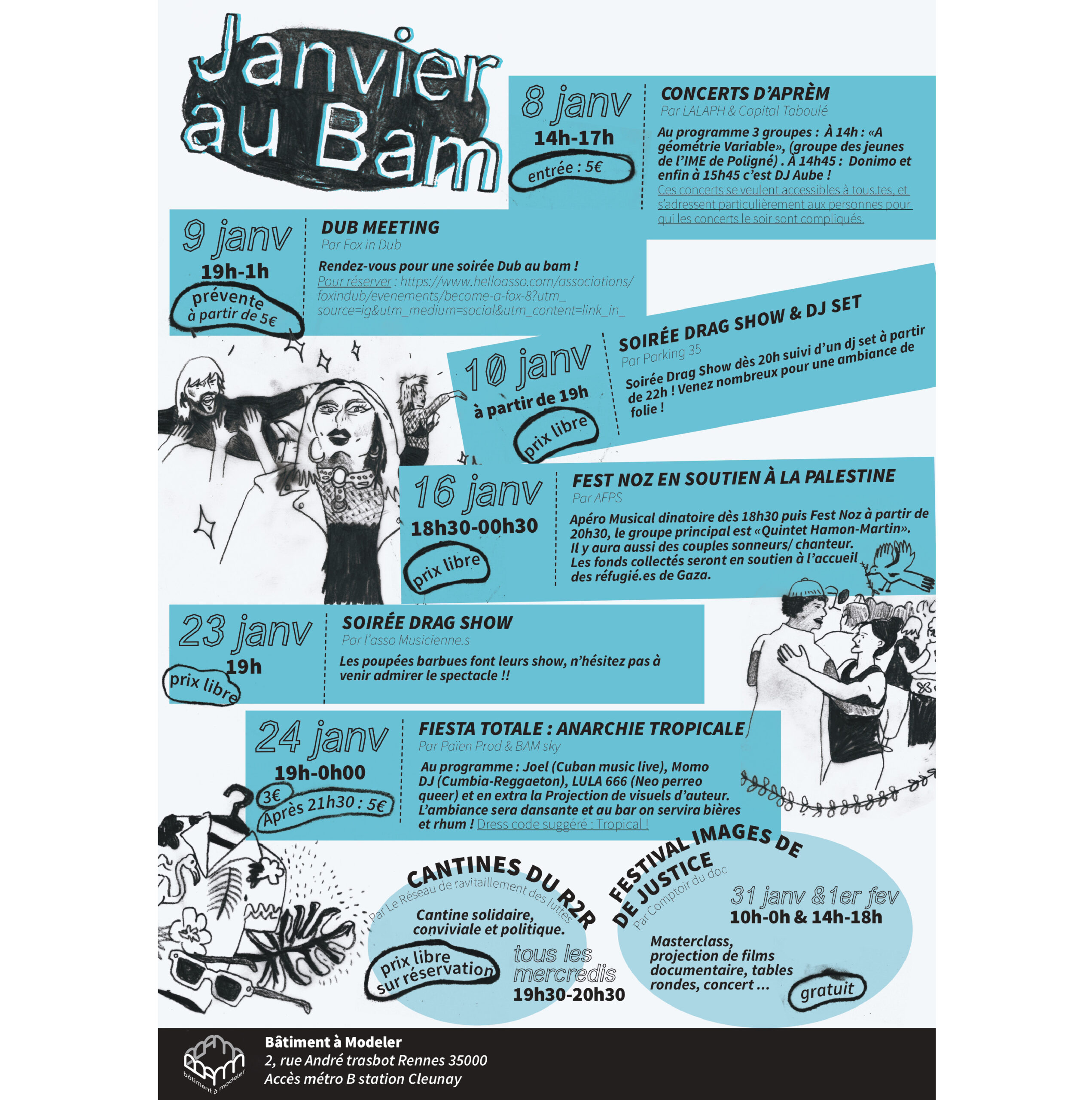 PROGRAMME DE JANVIER AU BAM