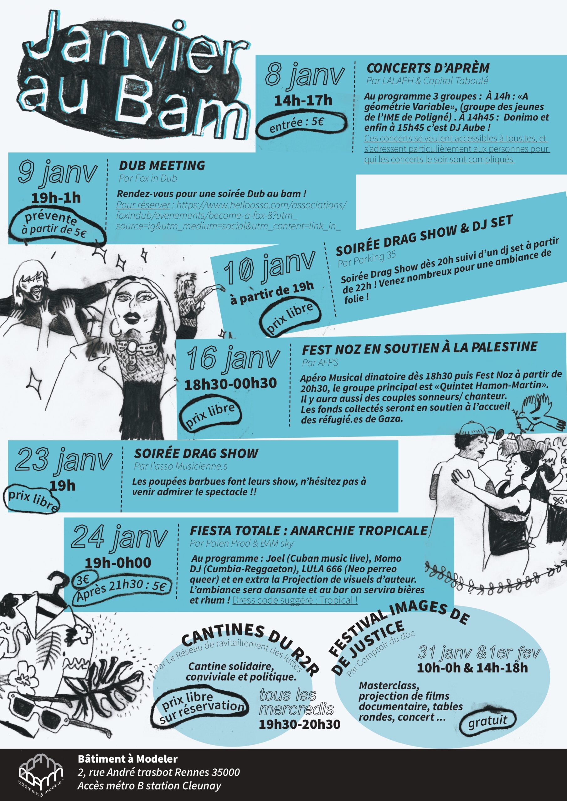 PROGRAMME DE JANVIER AU BAM