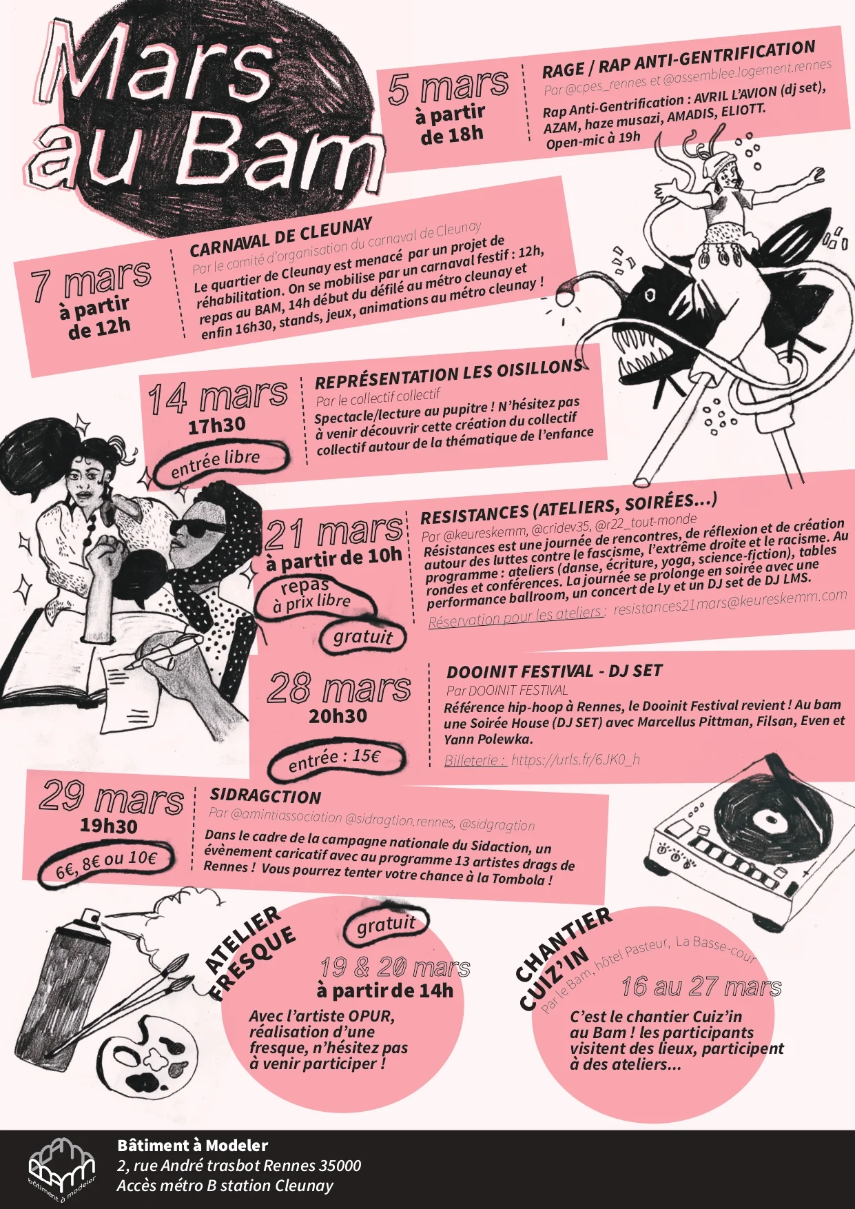 PROGRAMME DE MARS AU BAM